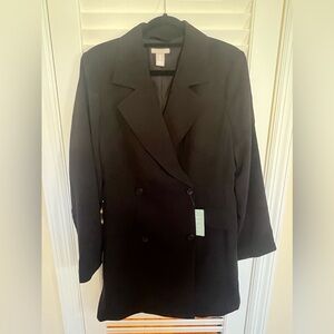 H&M black suit jacket - dress.